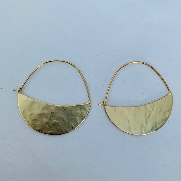 Madewell Jewelry - Madewell Hammered metal Hoops